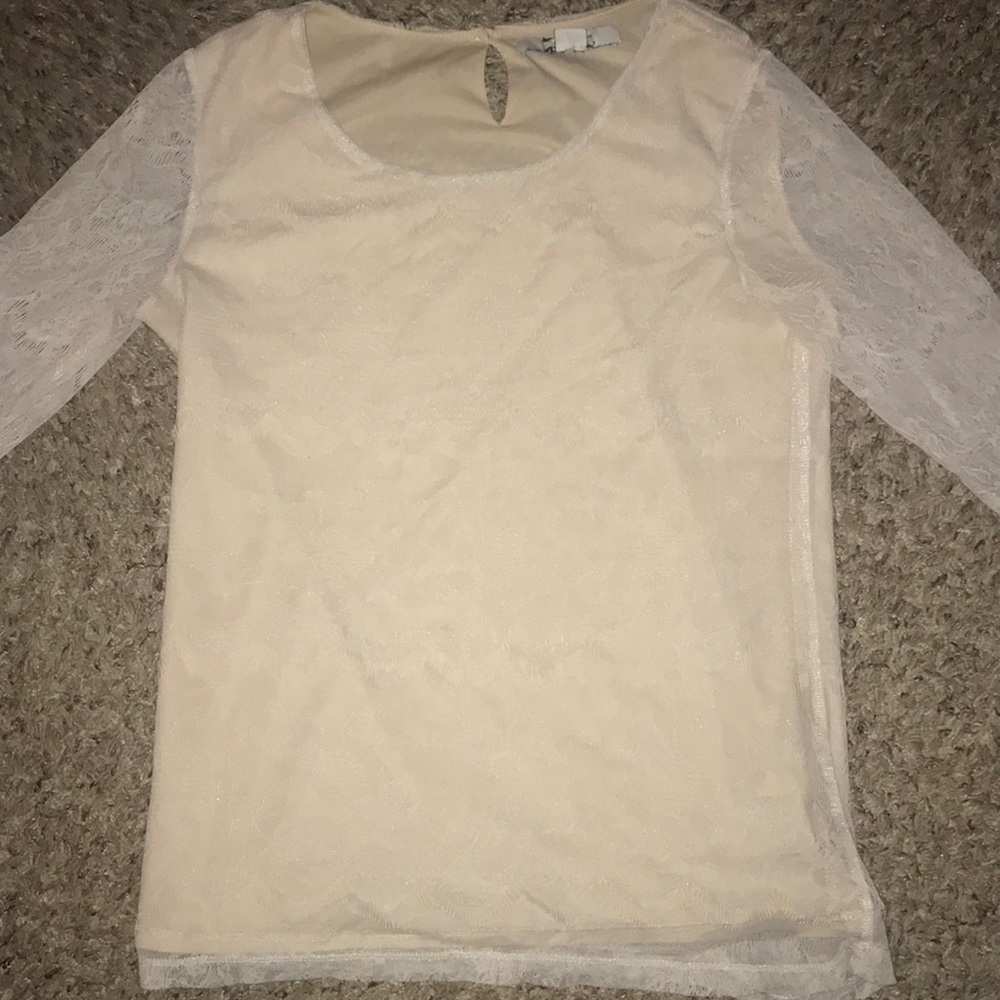 Elegant Lace Nude Long sleeve